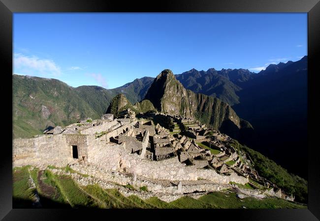 Machu Picchu Citadel, Peru, South America  Framed Print by Aidan Moran