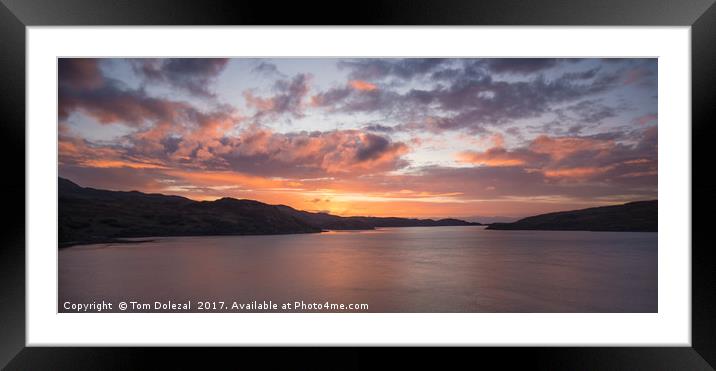 Cloudy Highland sunset Framed Mounted Print by Tom Dolezal