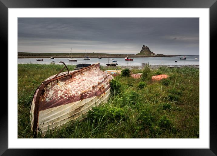 Lindisfarne Castle, holy island   Framed Mounted Print by chris smith