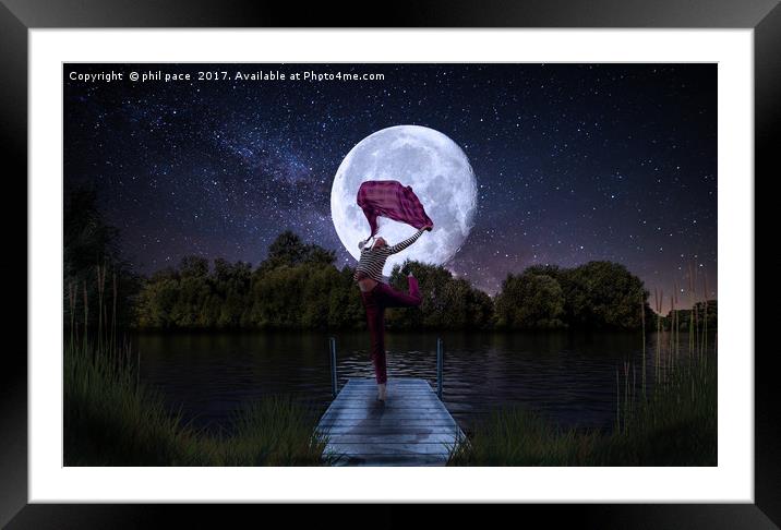 Moonlight Dance Framed Mounted Print by phil pace