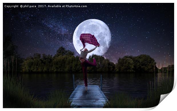 Moonlight Dance Print by phil pace