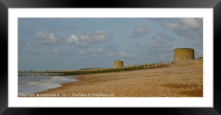 Martello Towers  Framed Mounted Print by Antoinette B