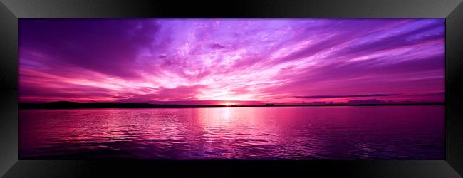 Candy pink coastal sunrise seascape. Australia. Framed Print by Geoff Childs