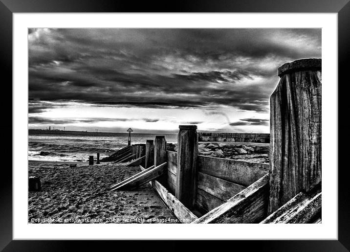 Seato Sluce in Black and White Framed Mounted Print by Antony Atkinson