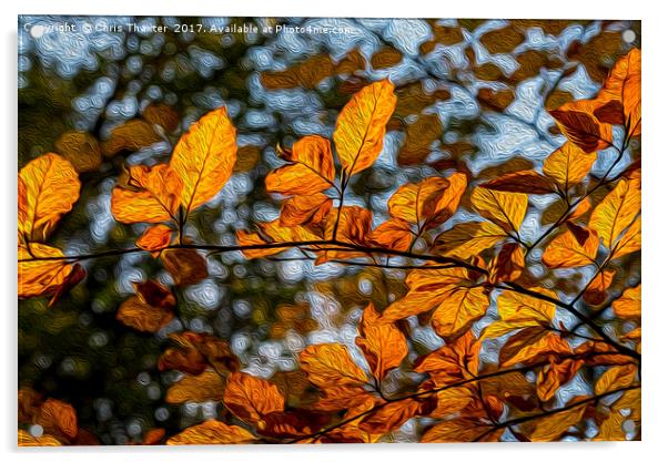 Autumns Golden Tapestry Acrylic by Chris Thaxter