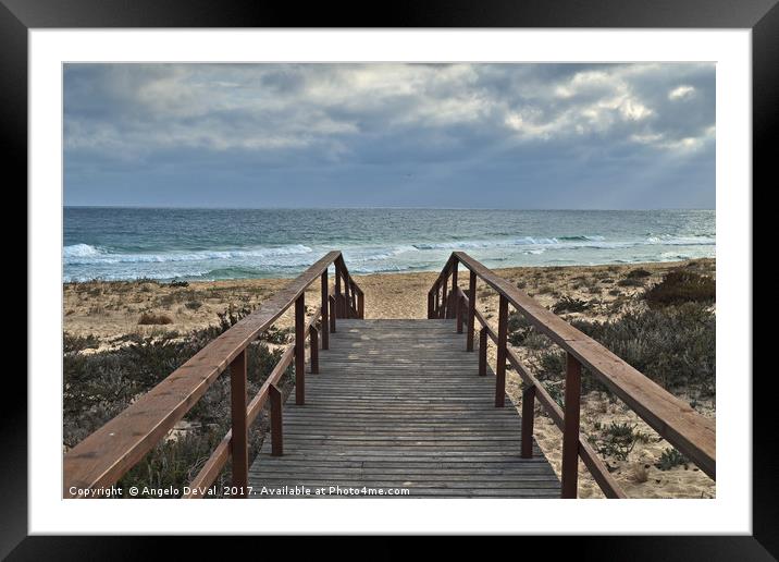 Going to Ilha Deserta in Algarve Framed Mounted Print by Angelo DeVal