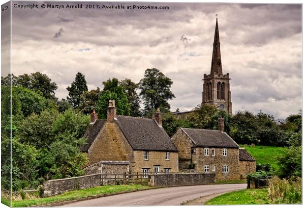 Bulwick Village Northamptonshire Canvas Print by Martyn Arnold