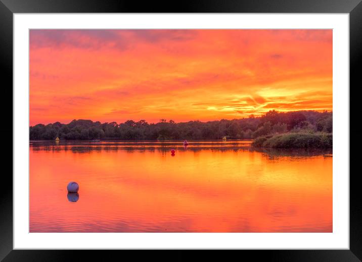 A Fire In The Sky Framed Mounted Print by Colin Stock