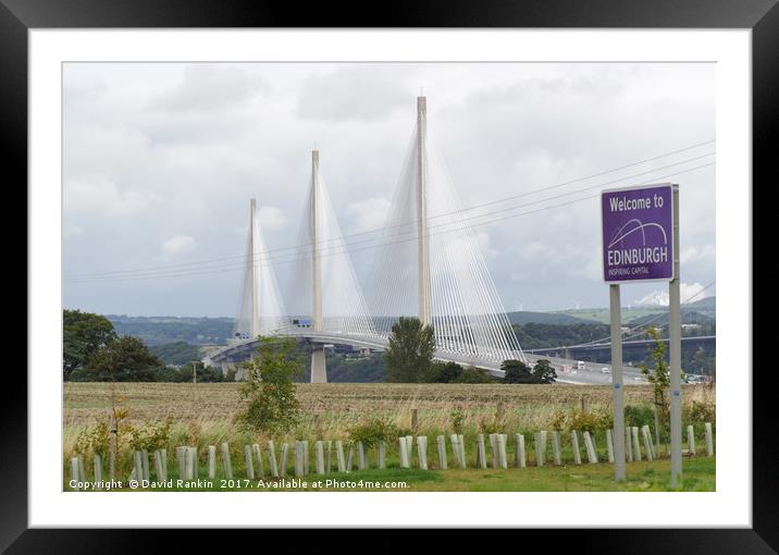 Queensferry crossing over the River Forth Framed Mounted Print by Photogold Prints