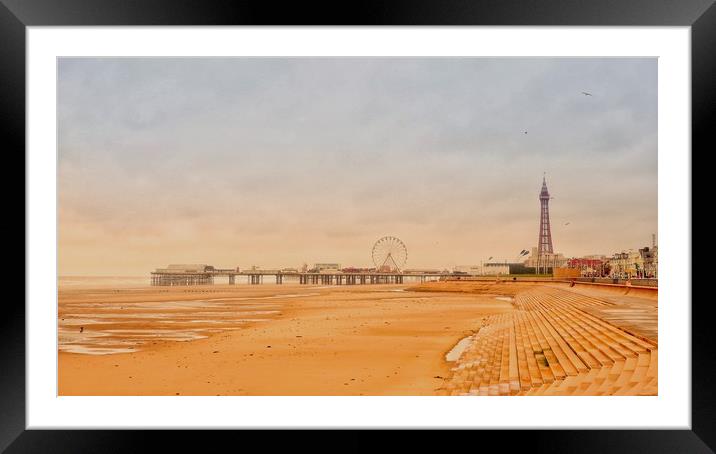 Blackpool   Framed Mounted Print by Victor Burnside