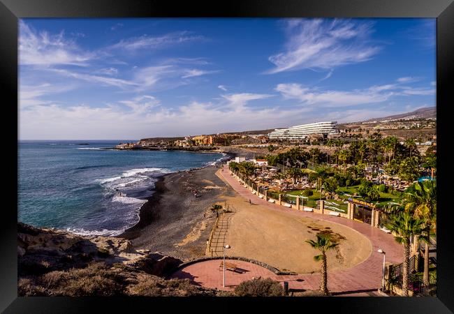 View of La Caleta Framed Print by Naylor's Photography