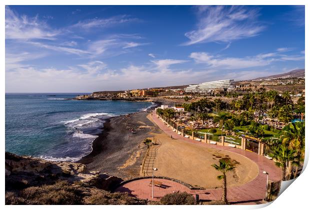 View of La Caleta Print by Naylor's Photography