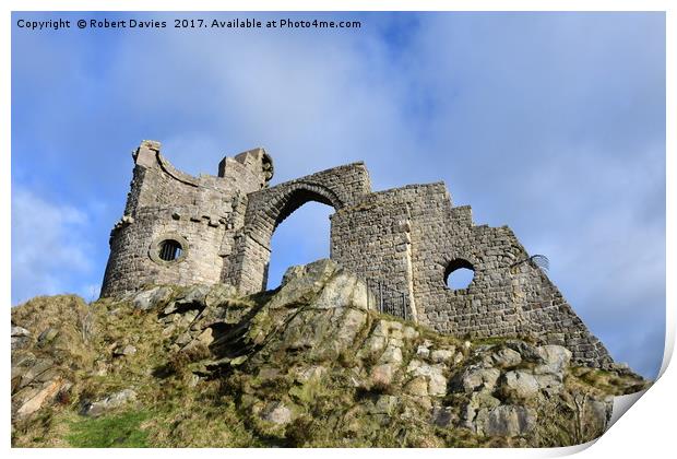 Mow Cop Castle Staffordshire Print by Robert Davies