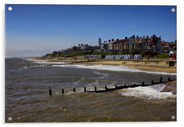 Southwold Suffolk. Acrylic by Darren Burroughs