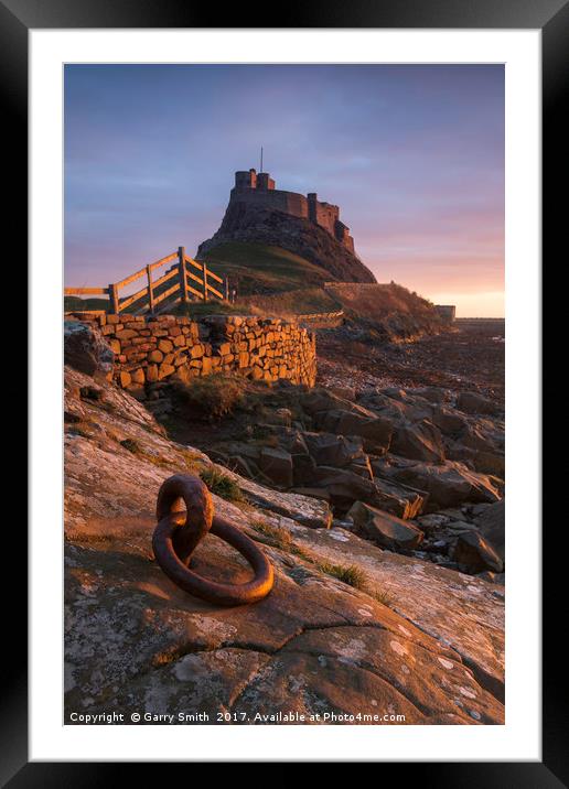 Lindisfarne Priory, Holy Island, Northumberland. Framed Mounted Print by Garry Smith