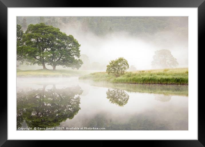 Elterwater Dawn. Framed Mounted Print by Garry Smith