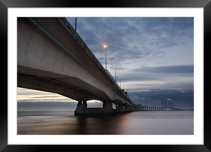 Severn Crossing Framed Mounted Print by Tony Bates