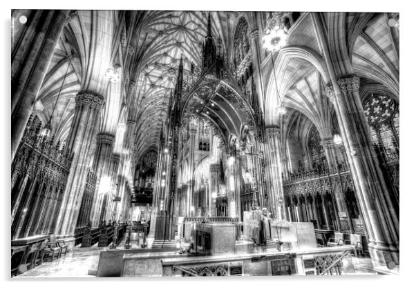 St Patrick's Cathedral  Acrylic by David Pyatt
