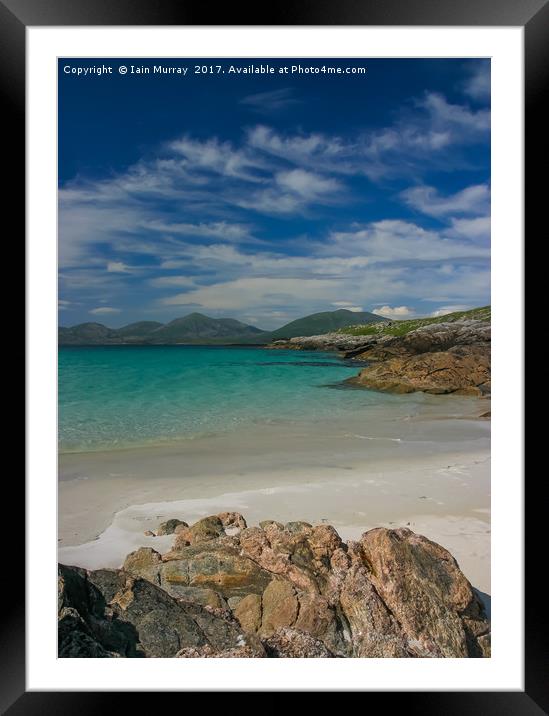 Gorgeous Luskentyre   Framed Mounted Print by Iain Murray