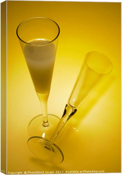 An elegant glass of grapefruit juice Canvas Print by PhotoStock Israel