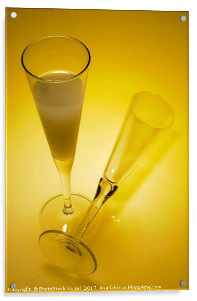 An elegant glass of grapefruit juice Acrylic by PhotoStock Israel