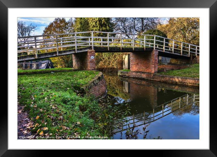 Station Road Footbridge Hungerford Framed Mounted Print by Ian Lewis