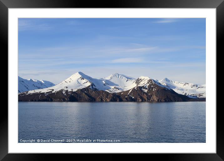 Akureyri Coastline  Framed Mounted Print by David Chennell