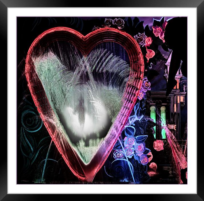 The troubled heart Framed Mounted Print by David McCulloch