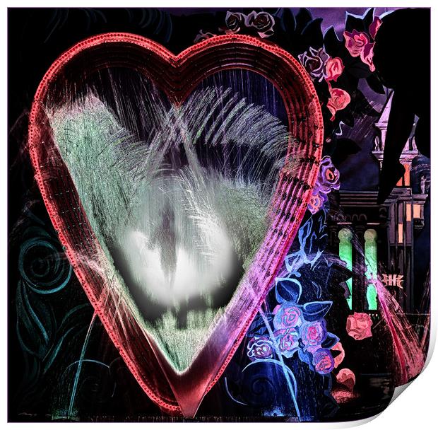 The troubled heart Print by David McCulloch