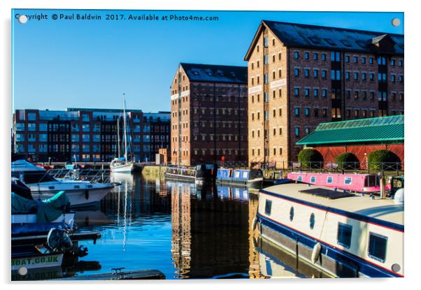The Albert & Brittania Warehouse, Gloucester Docks Acrylic by Paul Baldwin