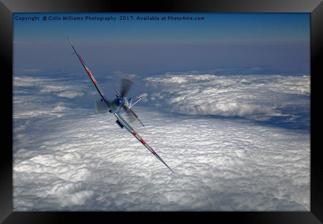 Spitfire in the Clouds 2 Framed Print by Colin Williams Photography