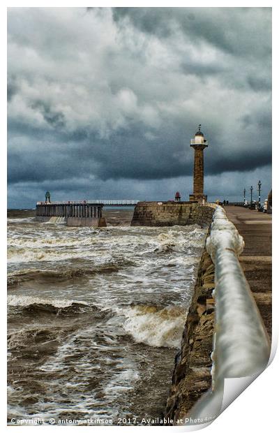 Whitby by the Sea Print by Antony Atkinson
