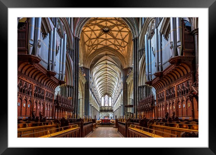 Salisbury Cathedral Framed Mounted Print by Tony Bates