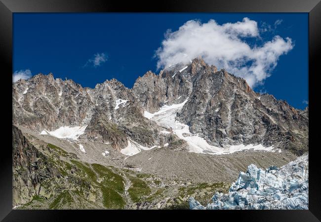 Aiguille d'Argentiere near Chamonix, French Alps Framed Print by Chris Warham