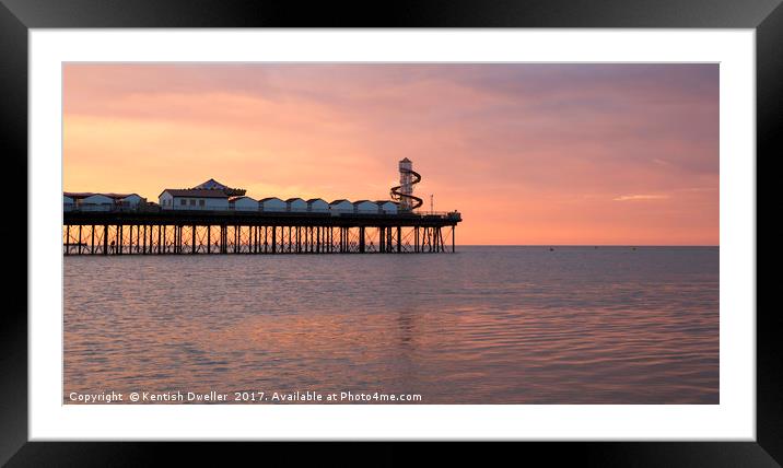 Sunset at Herne Bay Pier Framed Mounted Print by Kentish Dweller