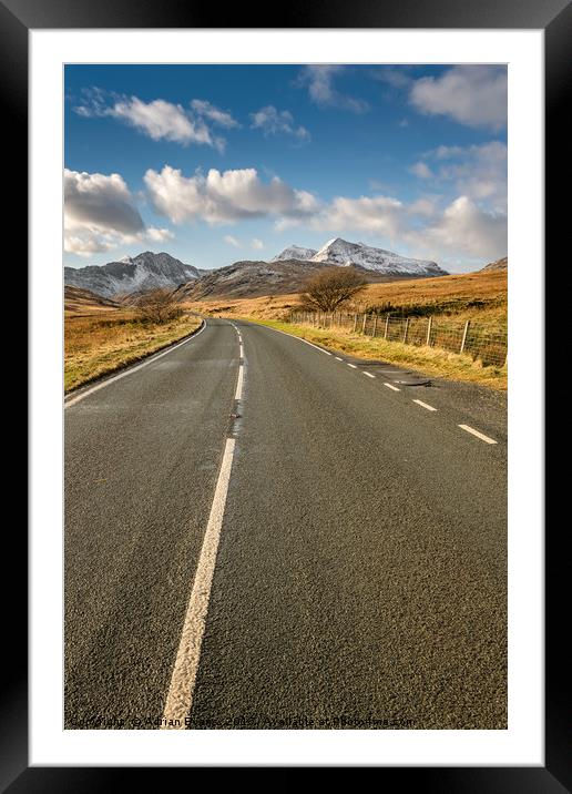 Snowdonia Ahead Framed Mounted Print by Adrian Evans