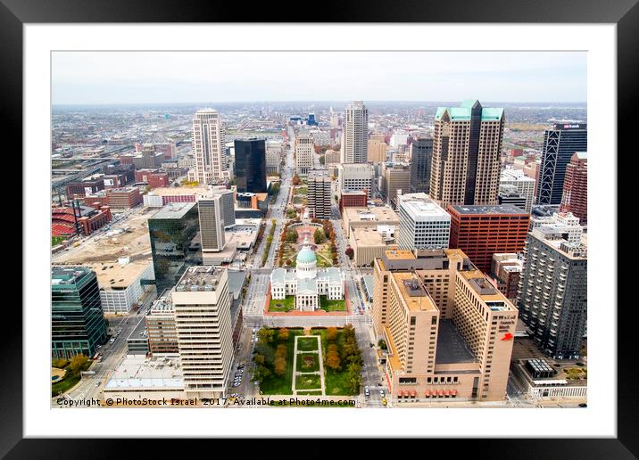 view from Gateway Arch  Framed Mounted Print by PhotoStock Israel