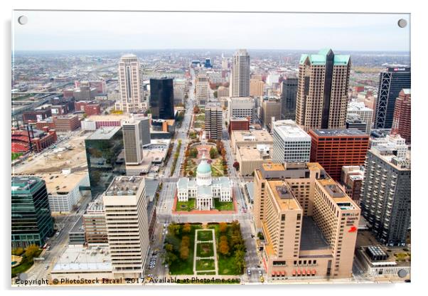 view from Gateway Arch  Acrylic by PhotoStock Israel