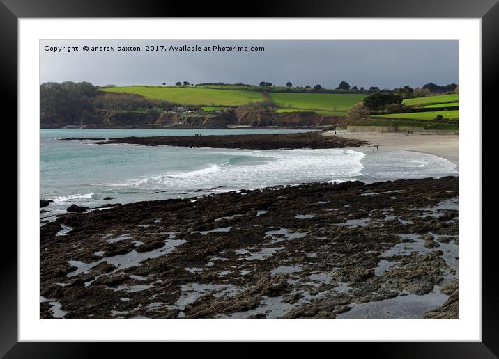 COAST TO COUNTRYSIDE Framed Mounted Print by andrew saxton