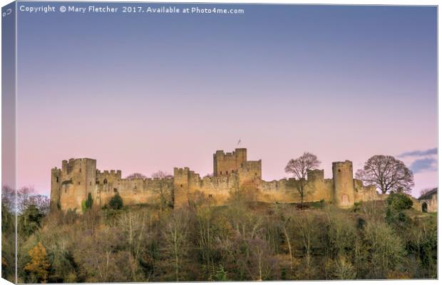 Ludlow Castle Canvas Print by Mary Fletcher