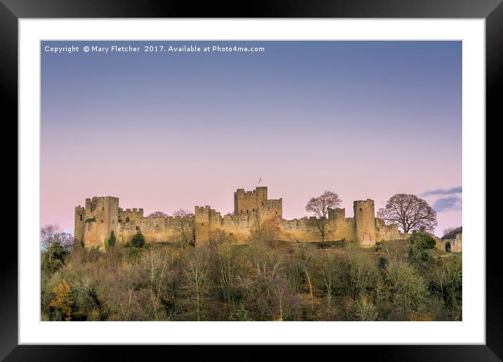 Ludlow Castle Framed Mounted Print by Mary Fletcher