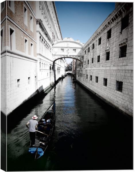 Gondola in Venice Canvas Print by Juli Davine