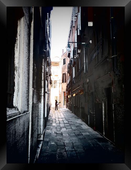 The Alleyways of Venice, Italy Framed Print by Juli Davine