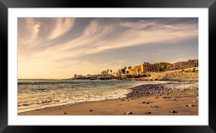 Playa de la Enramada Framed Mounted Print by Naylor's Photography