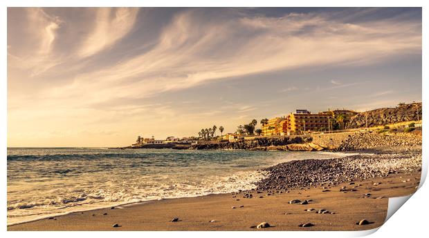 Playa de la Enramada Print by Naylor's Photography