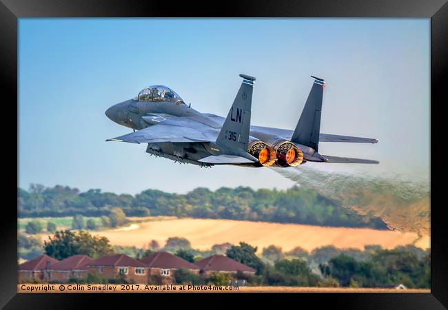 F-15E Strike Eagle 91-0315/LN  Framed Print by Colin Smedley
