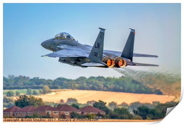 F-15E Strike Eagle 91-0315/LN  Print by Colin Smedley