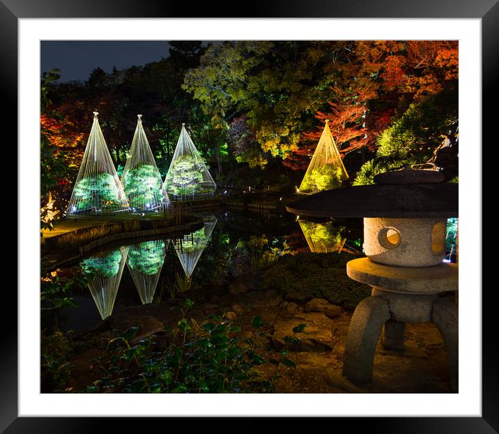 Lantern and Reflections Framed Mounted Print by Justin Bowdidge