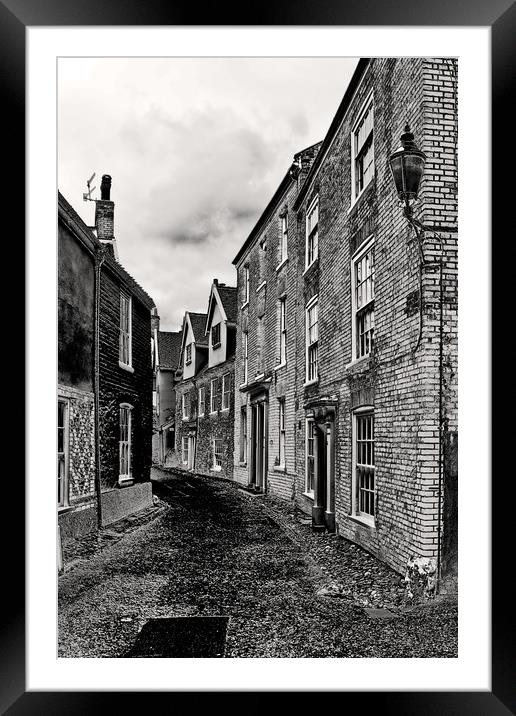Norwich Cathedral Close. Framed Mounted Print by Darren Burroughs