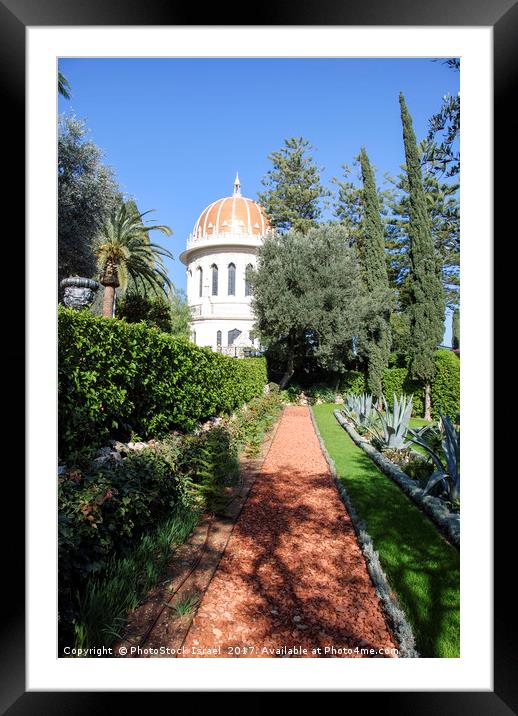 Shrine of the Bab, Haifa, Israel Framed Mounted Print by PhotoStock Israel